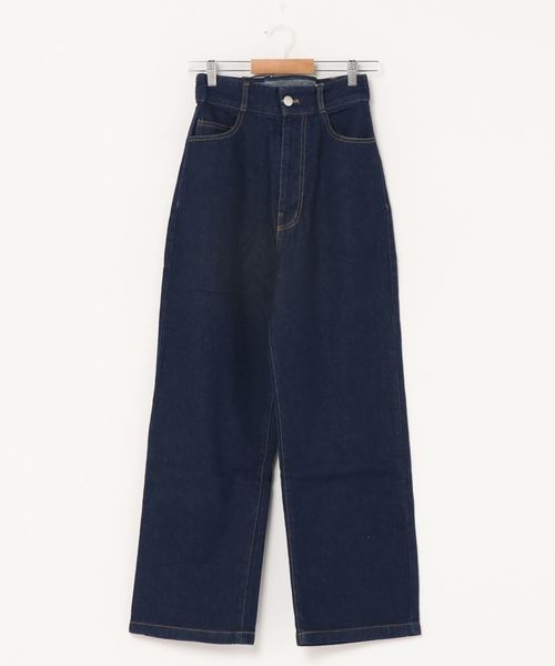 Culture Medium(カルチャーミディアム)の「デニムバックレースアップパンツ(デニムパンツ・レディース・ホワイト/ネイビー/サックスブルー/ブルー・FREE)」の3枚目の写真