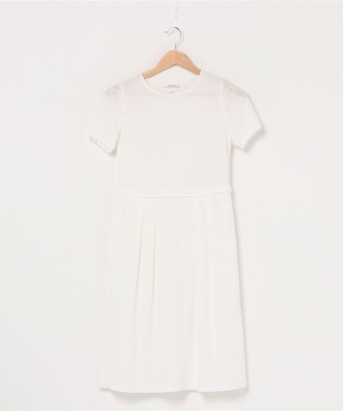 セール Rose ワンピース Hanae Mori En Hanae Alma スモッキングニットワンピース ワンピース Mori アルマ アン ローズ のファッション Alma Mori Alma En Rose ハナエモリ