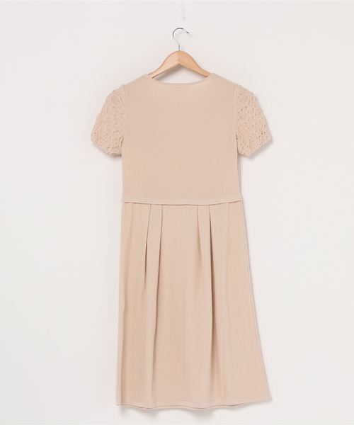 セール Hanae Mori Mori Alma En Rose En スモッキングニットワンピース ワンピース En Hanae Mori Alma En Rose ハナエモリ アルマ アン ローズ のファッション