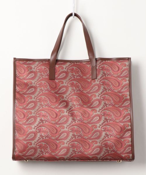 DouDou（ドゥドゥ）の「ペイズリー柄トートBAG（ショルダーバッグ・レディース・レッド・FREE）」の6枚目の写真
