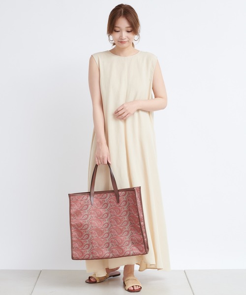 DouDou（ドゥドゥ）の「ペイズリー柄トートBAG（ショルダーバッグ・レディース・レッド・FREE）」の3枚目の写真