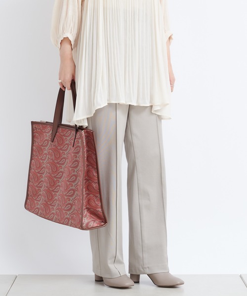 DouDou（ドゥドゥ）の「ペイズリー柄トートBAG（ショルダーバッグ・レディース・レッド・FREE）」の9枚目の写真