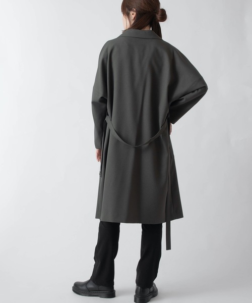 La SRIC（ラスリック）の「La SRIC/抜け衿ロングテーラージャケット【セットアップ可】（テーラードジャケット・レディース・ブラック/カーキ/テラコッタ・38）」の17枚目の写真