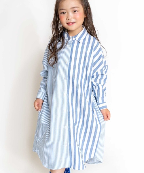 セール ロングストライプワンピース 110 140cm ワンピース Dilash ディラッシュ のファッション通販 Zozotown