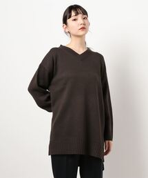 CRAFT STANDARD BOUTIQUE | Vネックニットチュニック　＊(ニット/セーター)