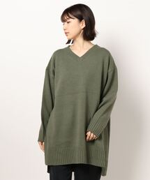 CRAFT STANDARD BOUTIQUE | Vネックニットチュニック　＊(ニット/セーター)