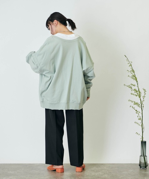 forksy.(フォルクシー)の「【forksy.】センタープレスタッサーソフトコクーンパンツ(スラックス・レディース・ブラック/ベージュ/ライトベージュ・FREE)」の6枚目の写真