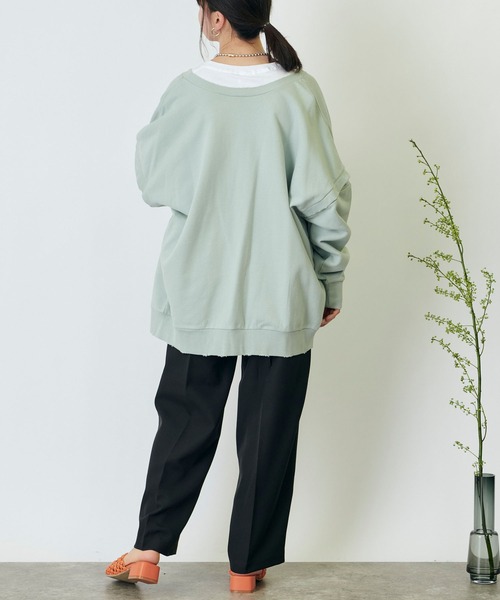 forksy.(フォルクシー)の「【forksy.】センタープレスタッサーソフトコクーンパンツ(スラックス・レディース・ブラック/ベージュ/ライトベージュ・FREE)」の8枚目の写真