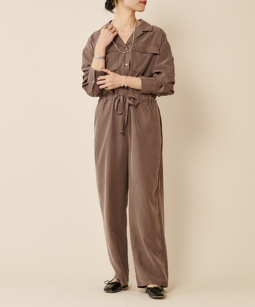 SHENERY（シーナリー）の「開襟オールインワン（つなぎ