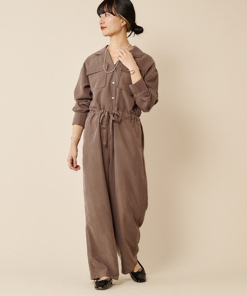 SHENERY（シーナリー）の「開襟オールインワン（つなぎ/オールインワン