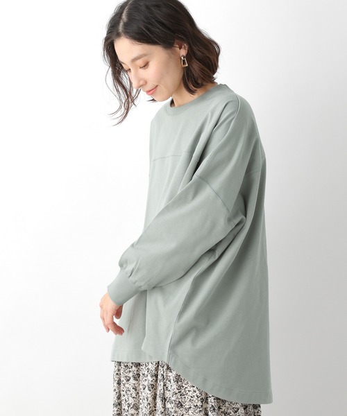 LEPSIM（レプシィム）の「ワイドBIGロンT 925187（Tシャツ/カットソー・レディース・ブラック/オフホワイト/カーキ/イエロー・FREE）」の4枚目の写真