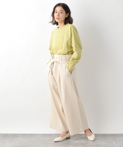 LEPSIM（レプシィム）の「ワイドBIGロンT 925187（Tシャツ/カットソー・レディース・ブラック/オフホワイト/カーキ/イエロー・FREE）」の8枚目の写真