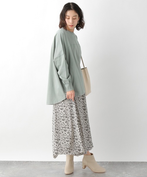 LEPSIM（レプシィム）の「ワイドBIGロンT 925187（Tシャツ/カットソー・レディース・ブラック/オフホワイト/カーキ/イエロー・FREE）」の7枚目の写真
