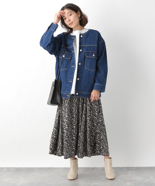 LEPSIM（レプシィム）の「ワイドBIGロンT 925187（Tシャツ/カットソー・レディース・ブラック/オフホワイト/カーキ/イエロー・FREE）」の5枚目の写真