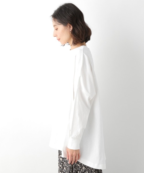 LEPSIM（レプシィム）の「ワイドBIGロンT 925187（Tシャツ/カットソー・レディース・ブラック/オフホワイト/カーキ/イエロー・FREE）」の10枚目の写真
