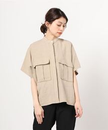 A PUPIL | A PUPIL OUT POCKET LINEN BLOUSE(シャツ/ブラウス)