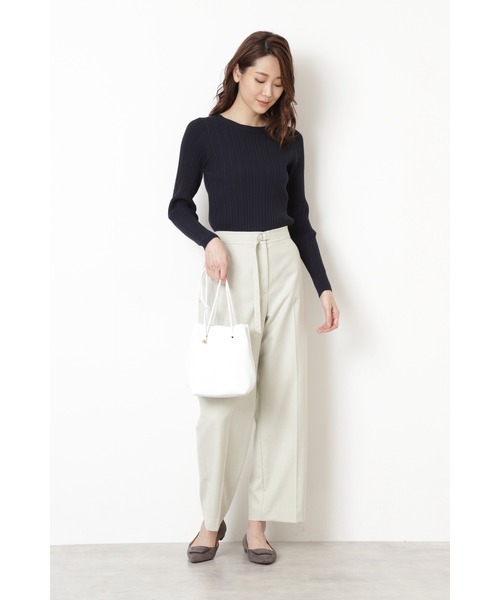 NATURAL BEAUTY BASIC（ナチュラルビューティーベーシック）の「VICEVERSA 巾着型トート（ショルダーバッグ・レディース・ゴールド/ホワイト・ﾌﾘ-）」の8枚目の写真