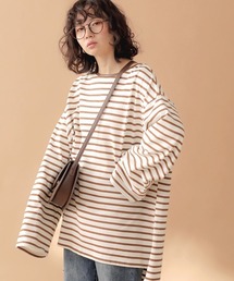 Bab | 【WEB限定】ビッグシルエットボーダー袖ボリュームトップス(Tシャツ/カットソー)