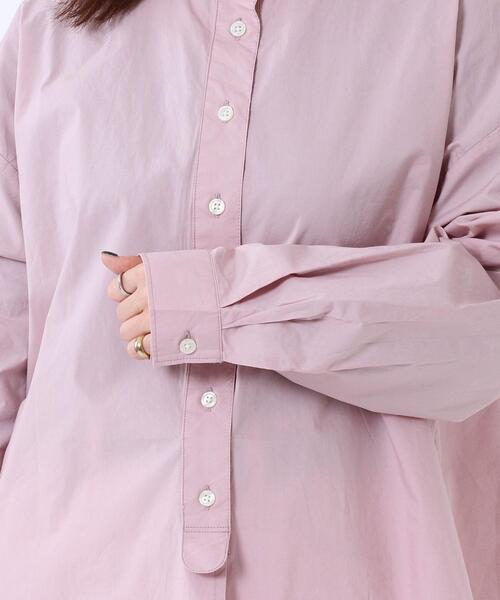 coen(コーエン)の「USAコットンクラシックシャツ#(シャツ/ブラウス・レディース・ライトピンク/ベージュ/ネイビー・FREE)」の17枚目の写真