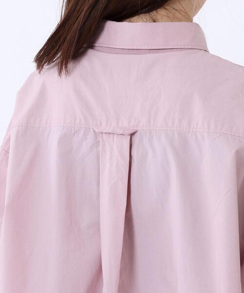 coen(コーエン)の「USAコットンクラシックシャツ#(シャツ/ブラウス・レディース・ライトピンク/ベージュ/ネイビー・FREE)」の9枚目の写真