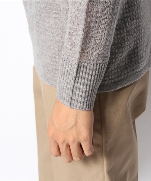 Schott(ショット)の「Schott/ショット/THERMAL KNIT SKULL/サーマル ニット スカル(ニット/セーター・メンズ・ブラック/グレー・SMALL/LARGE/MEDIUM)」の3枚目の写真