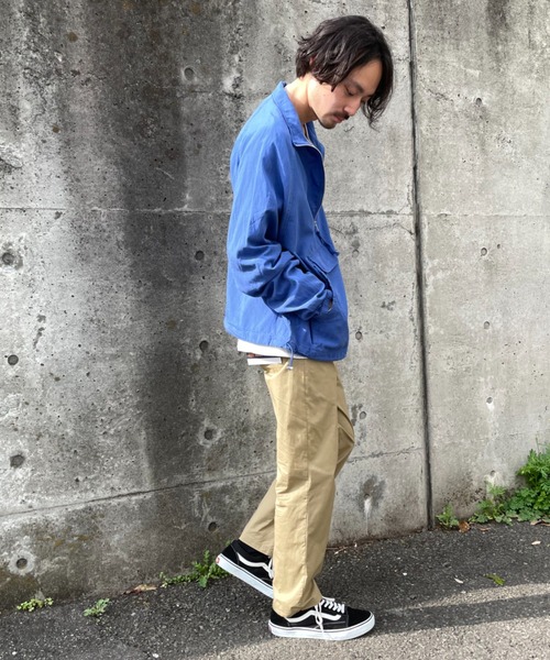 CIAOPANIC TYPY（チャオパニックティピー）の「光沢リネンアノラックスタンドジャケット（ブルゾン・メンズ・オフホワイト/カーキ/ブルー・S/M/L/XL）」の16枚目の写真