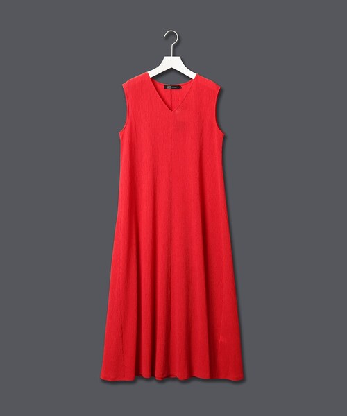 JET（ジェット）の「◆ペチコート付きプリーツジャージフレアワンピース（ワンピース・レディース・ブラック/ネイビー/レッド系1・04）」の5枚目の写真