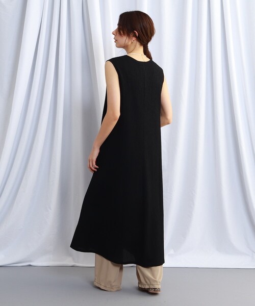 JET（ジェット）の「◆ペチコート付きプリーツジャージフレアワンピース（ワンピース・レディース・ブラック/ネイビー/レッド系1・04）」の9枚目の写真