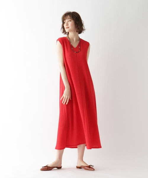 JET（ジェット）の「◆ペチコート付きプリーツジャージフレアワンピース（ワンピース・レディース・ブラック/ネイビー/レッド系1・04）」の11枚目の写真