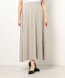 無地マキシスカート ミドル丈