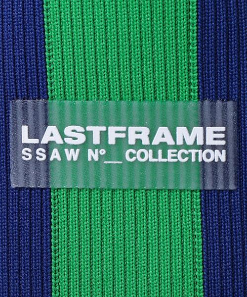 LASTFRAME(ラストフレーム)の「<LASTFRAME(ラストフレーム)>MARKET バッグ ストライプ M(ハンドバッグ・レディース・ダークグリーン/ベージュ・FREE)」の6枚目の写真