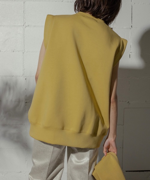 ANOGH(アノフ)の「SHOULDER OPEN SWEAT PO(スウェット・レディース・ブラック/イエロー/ホワイト・FREE)」の22枚目の写真