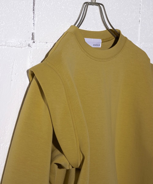 ANOGH(アノフ)の「SHOULDER OPEN SWEAT PO(スウェット・レディース・ブラック/イエロー/ホワイト・FREE)」の17枚目の写真