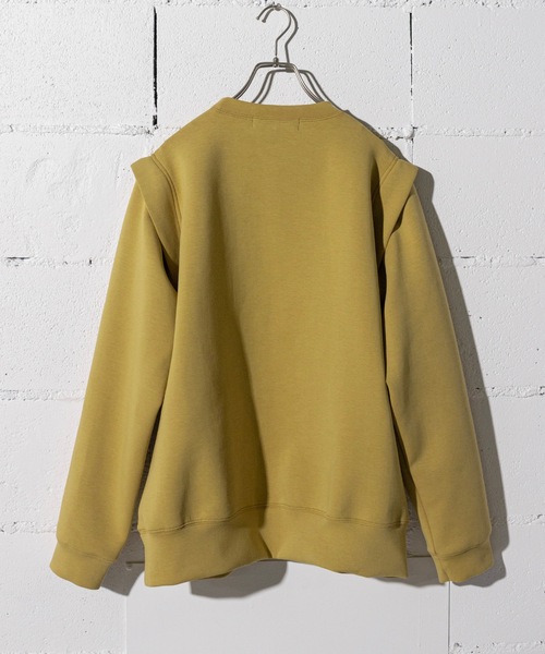 ANOGH(アノフ)の「SHOULDER OPEN SWEAT PO(スウェット・レディース・ブラック/イエロー/ホワイト・FREE)」の9枚目の写真