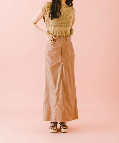SENSE OF PLACE by URBAN RESEARCH（センスオブプレイスバイアーバンリサーチ）の「naturaglace×SENSE OF PLACE　『別注』ナチュラグラッセスカシアミベスト（ベスト・レディース・ピンク/オレンジ/ベージュ・ONE）」の21枚目の写真