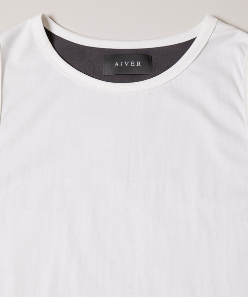 AIVER(アイバー)の「AIVER 天竺2トーンロングタンクトップ(タンクトップ・メンズ・ホワイト/チャコールグレー/ライトグレー/ブルー・MEDIUM/LARGE)」の8枚目の写真