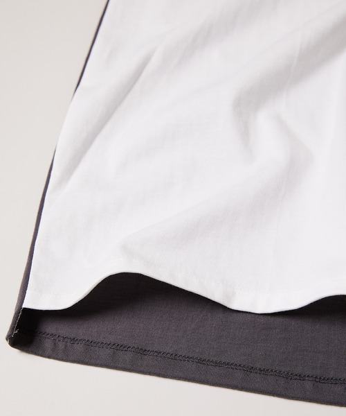 AIVER(アイバー)の「AIVER 天竺2トーンロングタンクトップ(タンクトップ・メンズ・ホワイト/チャコールグレー/ライトグレー/ブルー・MEDIUM/LARGE)」の13枚目の写真