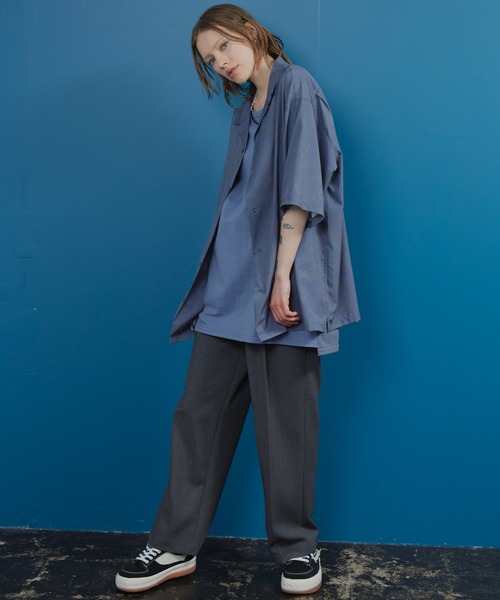 AIVER(アイバー)の「AIVER 天竺2トーンロングタンクトップ(タンクトップ・メンズ・ホワイト/チャコールグレー/ライトグレー/ブルー・MEDIUM/LARGE)」の14枚目の写真