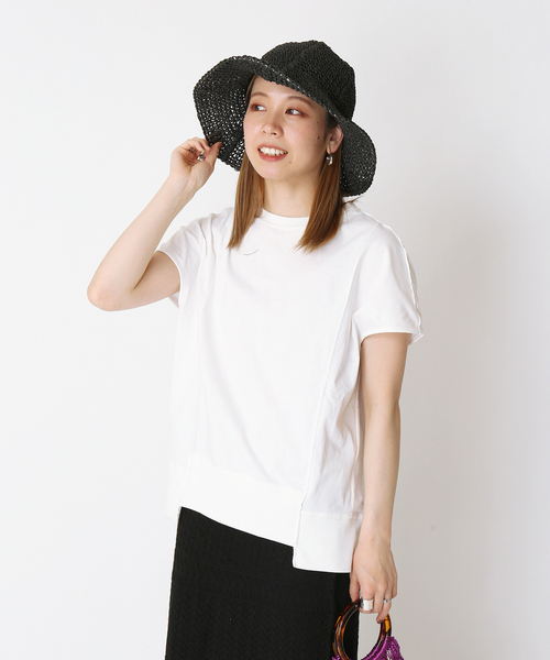 Simplicite（サンプリシテ）の「ペーパーバケットハット◆（ハット・レディース・ベージュ/キャメル/ブラック・FREE）」の5枚目の写真