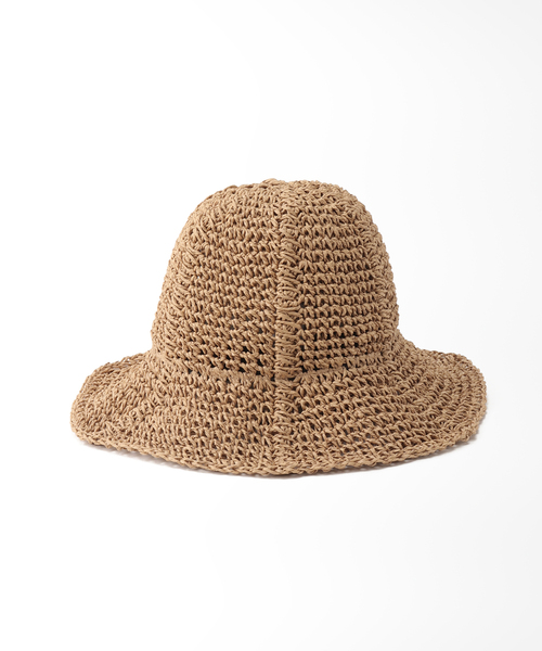 Simplicite（サンプリシテ）の「ペーパーバケットハット◆（ハット・レディース・ベージュ/キャメル/ブラック・FREE）」の12枚目の写真