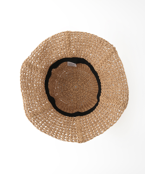 Simplicite（サンプリシテ）の「ペーパーバケットハット◆（ハット・レディース・ベージュ/キャメル/ブラック・FREE）」の14枚目の写真