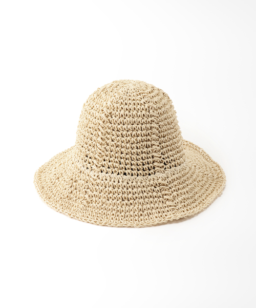 Simplicite（サンプリシテ）の「ペーパーバケットハット◆（ハット・レディース・ベージュ/キャメル/ブラック・FREE）」の22枚目の写真