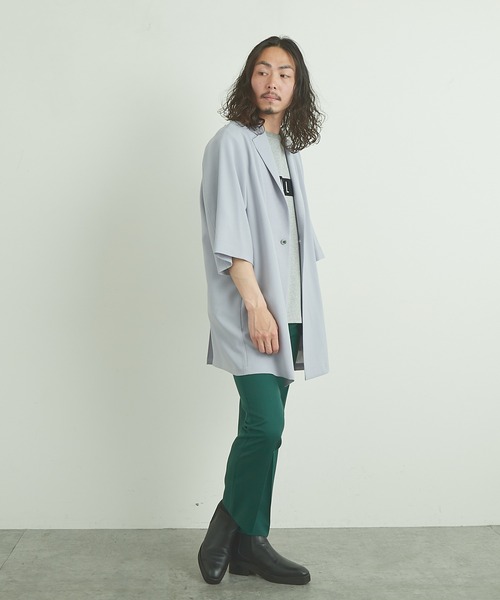 Lui's（ルイス）の「8分袖ビッグジャケット（テーラードジャケット・メンズ・ブラック/イエロー/ラベンダー・FREE）」の18枚目の写真