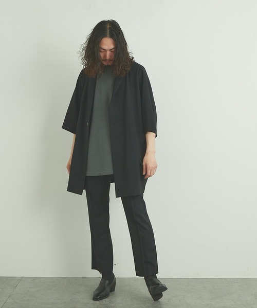 Lui's（ルイス）の「8分袖ビッグジャケット（テーラードジャケット・メンズ・ブラック/イエロー/ラベンダー・FREE）」の21枚目の写真