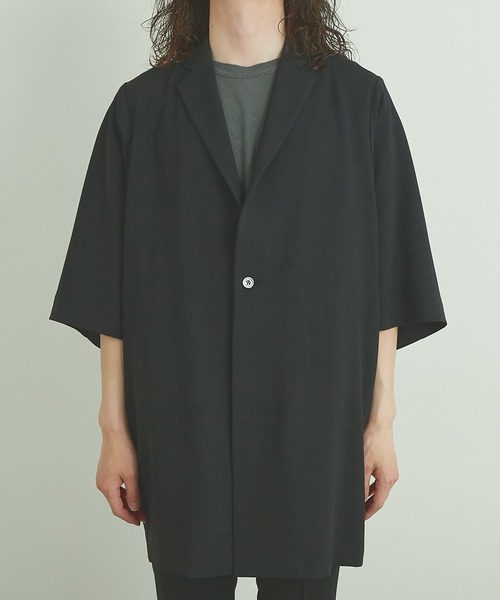 Lui's（ルイス）の「8分袖ビッグジャケット（テーラードジャケット・メンズ・ブラック/イエロー/ラベンダー・FREE）」の10枚目の写真