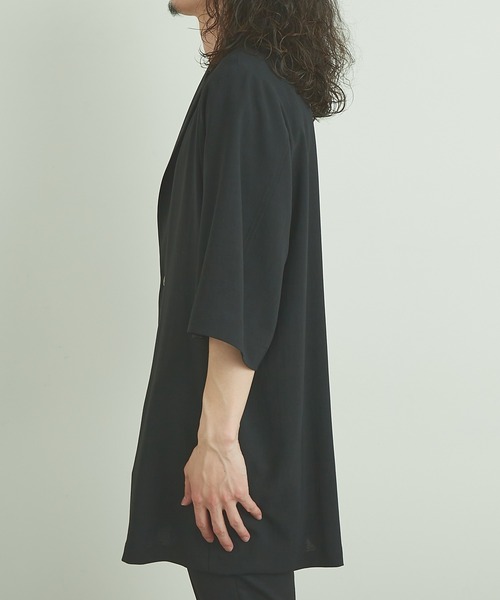 Lui's（ルイス）の「8分袖ビッグジャケット（テーラードジャケット・メンズ・ブラック/イエロー/ラベンダー・FREE）」の22枚目の写真