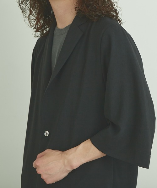 Lui's（ルイス）の「8分袖ビッグジャケット（テーラードジャケット・メンズ・ブラック/イエロー/ラベンダー・FREE）」の19枚目の写真