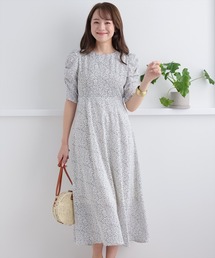 clear | ダルメシアンギャザースリーブワンピース≪2021SS新作≫(ワンピース)