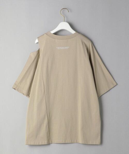 MAISON MAVERICK PRESENTS(メゾンマベリックプレゼンツ)の「<MAISON MAVERICK PRESENTS>ショルダーカットTシャツ :(Tシャツ/カットソー・レディース・ホワイト/ベージュ・38)」の11枚目の写真