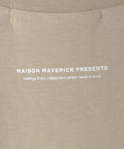 MAISON MAVERICK PRESENTS(メゾンマベリックプレゼンツ)の「<MAISON MAVERICK PRESENTS>ショルダーカットTシャツ :(Tシャツ/カットソー・レディース・ホワイト/ベージュ・38)」の15枚目の写真